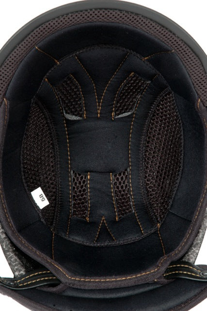 JS Cap Camaleonte (With black leather peak and black straps)