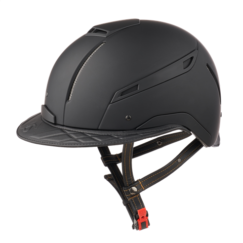 JS Cap Lady  N (Black with Black Leather- Wide Brim)