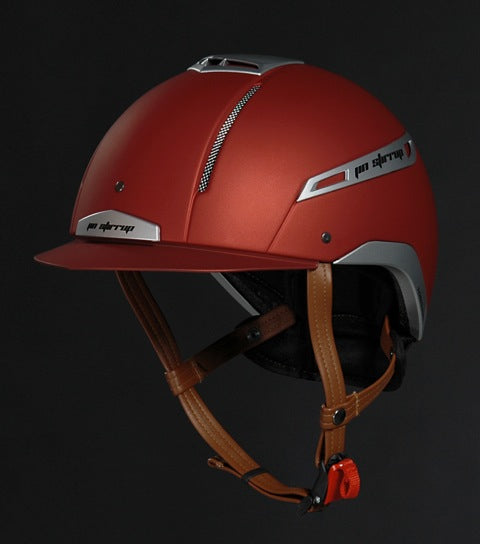 Jin Stirrup Icona Colour Helmet Red